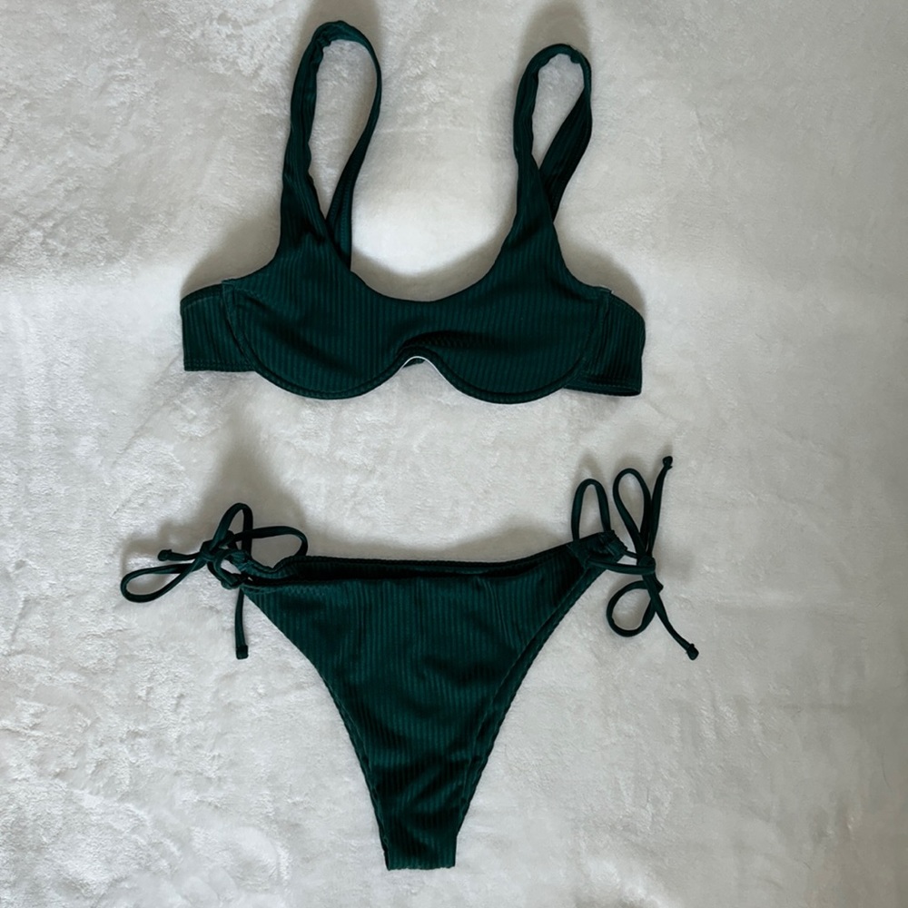 Dark green bikini. Size Medium.
